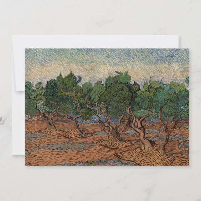 Cartão De Agradecimento Vincent van Gogh - Olive Grove (Frente)