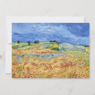 Cartão De Agradecimento Vincent van Gogh - Os campos / planície em Auvers