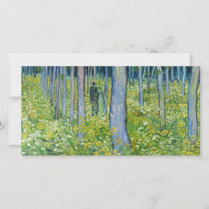 Cartão De Agradecimento Vincent van Gogh - Sub-bosque com Duas Figuras