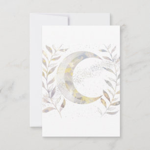 Cartão De Agradecimento Vinhas e Lua