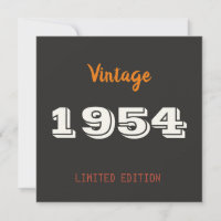 Vintage 1954 edição limitada 60th Birthday Gift
