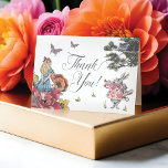 Cartão De Agradecimento Vintage Alice No Conto De Maravilha Obrigado<br><div class="desc">Mande um belo cartões de agradecimentos com nossa adorável vintage Alice no País das Maravilhas, obrigado cartas. Perfeito para uma Alice no casamento temático da Maravilha, chá de fraldas, festa de chá de panela, ou apenas um doce cartões de agradecimentos para mostrar sua apreciação. Design apresenta uma mistura de nossos...</div>