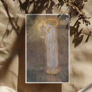 Cartão De Agradecimento Vintage Arthur Rackham Romance do Rei Arthur