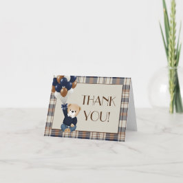Cartão De Agradecimento Vintage Bear Baby Shower