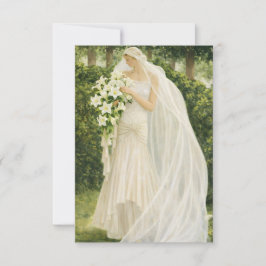 Cartão De Agradecimento Vintage Bride Thank You Card