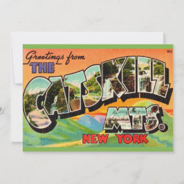 Cartão De Agradecimento Vintage Catskill Mountains 5x7 Big Postcard