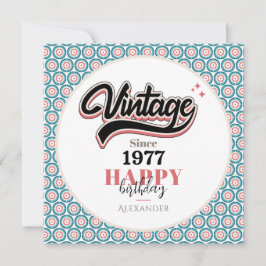 Cartão De Agradecimento Vintage desde - 1977