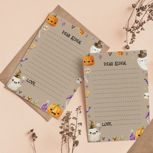 Cartão De Agradecimento Vintage Ghost Time Capule Note Message Card