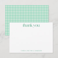 Vintage Gingham - Xadrez Mint Green Personalizado