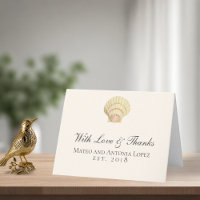 Vintage Scallop Solteiro Seashell Wedding