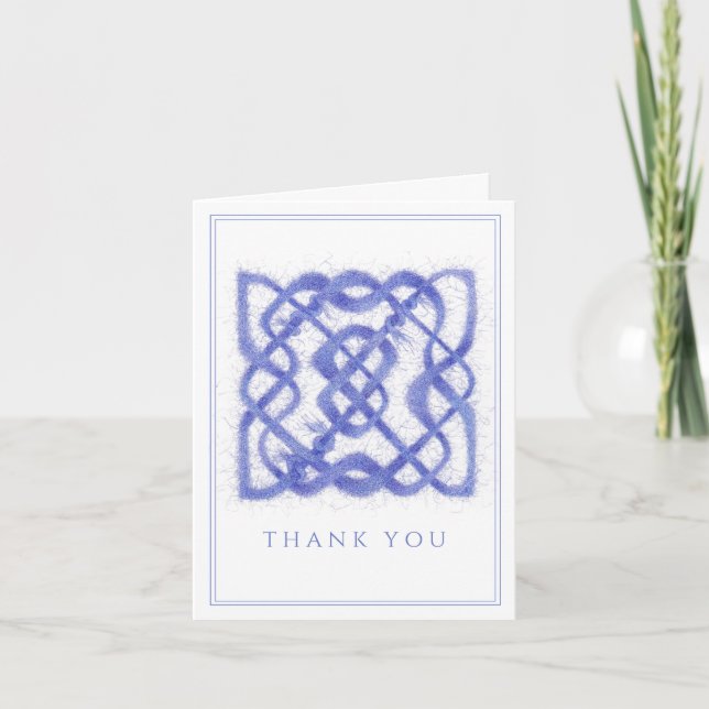 CARTÃO DE AGRADECIMENTO VIOLET CELTIC KNOT (Frente)