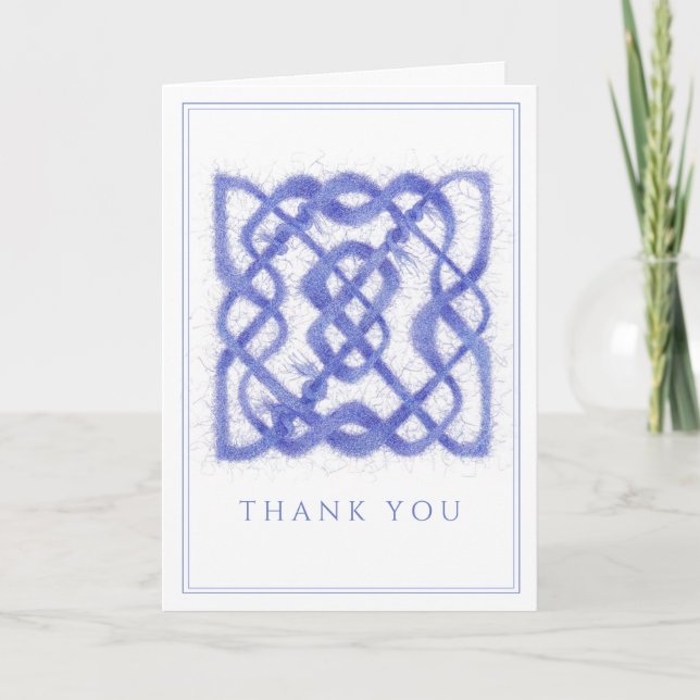 CARTÃO DE AGRADECIMENTO VIOLET CELTIC KNOT (Frente)
