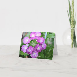 Cartão De Agradecimento Violet Verbanas