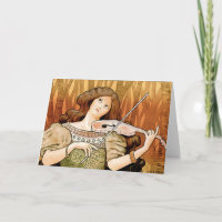 Violino Antigo Art Nouveau Música Elegante