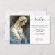Cartão De Agradecimento Virgem Católica Religiosa Mary Condolence (Frente)