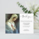 Cartão De Agradecimento Virgem Católica Religiosa Mary Condolence (Em pé/Frente)