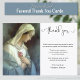 Cartão De Agradecimento Virgem Católica Religiosa Mary Condolence (Personalized Funeral Blessed Virgin Mary Memorial Thank You Cards)