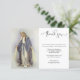 Cartão De Agradecimento Virgem Católica Religiosa Mary Condolence (Em pé/Frente)