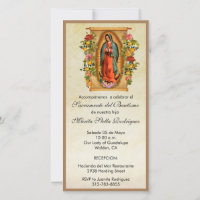 Virgem Guadalupe Maria Batismo Espanhol Natal