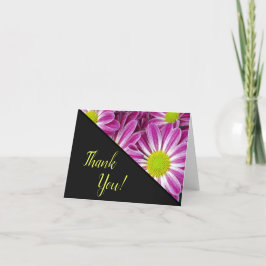 Cartão De Agradecimento Visitas Rosa e Amarelo | Floral