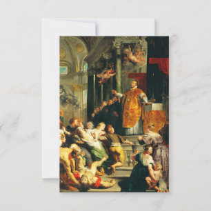 Cartão De Agradecimento Visões de Inácio por Peter Paul Rubens