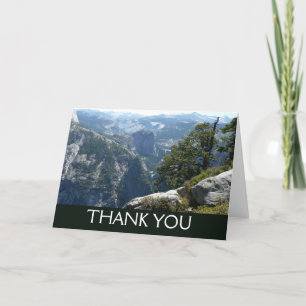 Cartão De Agradecimento Vista da Montanha Yosemite no Parque Nacional de Y