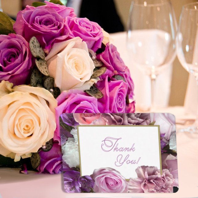 Cartão De Agradecimento Vivid Orchid Secret Gardens Thank You Card (Criador carregado)