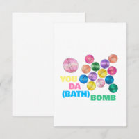 Você é a (Bath) Bomba Engraçada Ilustrada Obrigado