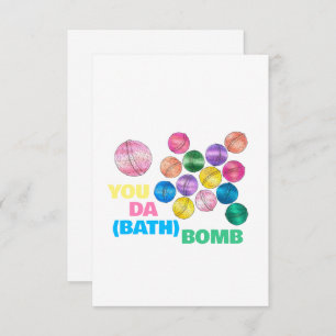 Cartão De Agradecimento Você é a (Bath) Bomba Engraçada Ilustrada Obrigado