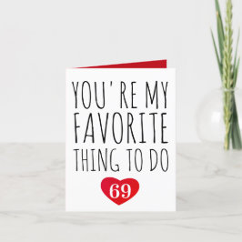 Cartão De Agradecimento Você é a minha coisa favorita para fazer um feliz 