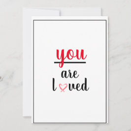 Cartão De Agradecimento Você É Amado Gesto De Apreciação