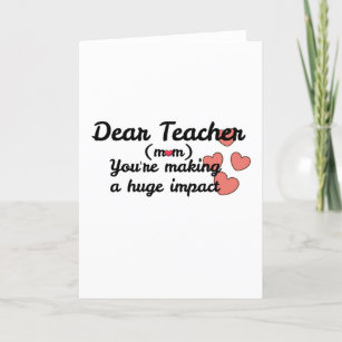 Cartão De Agradecimento Você é Fazer Dia dos Professores de Impacto