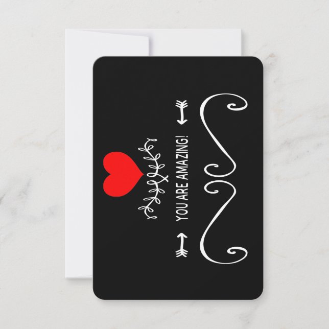 Cartão De Agradecimento Você É Incrível! (Frente)