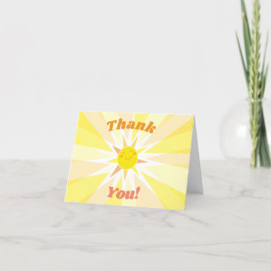 Cartão De Agradecimento Você é meu Chá de fraldas sunshine Obrigado