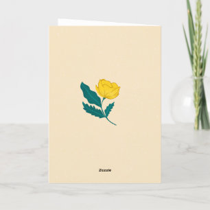 Cartão De Agradecimento Você é o melhor Floral escrito à mão.