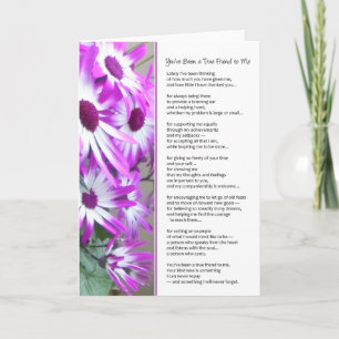 Cartão De Agradecimento Você tem sido um verdadeiro amigo para mim...