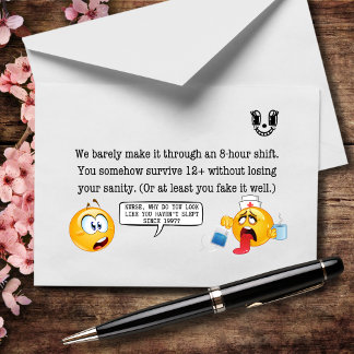 Cartão De Agradecimento Você Trabalha 12 Horas, Mas Parece 72