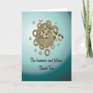 Cartão De Agradecimento Volunteer Thank You, Cat Rescue