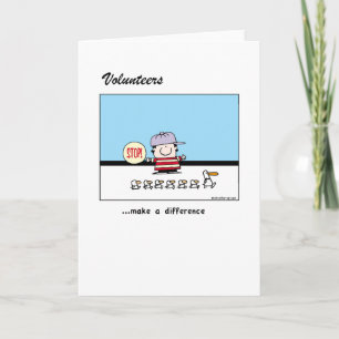 Cartão De Agradecimento Volunteers make a difference
