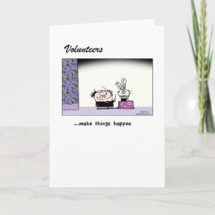 Cartão De Agradecimento Volunteers Make Magic Happen! Greeting Card