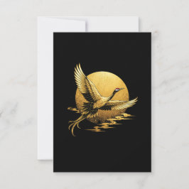 Cartão De Agradecimento Voo Dourado