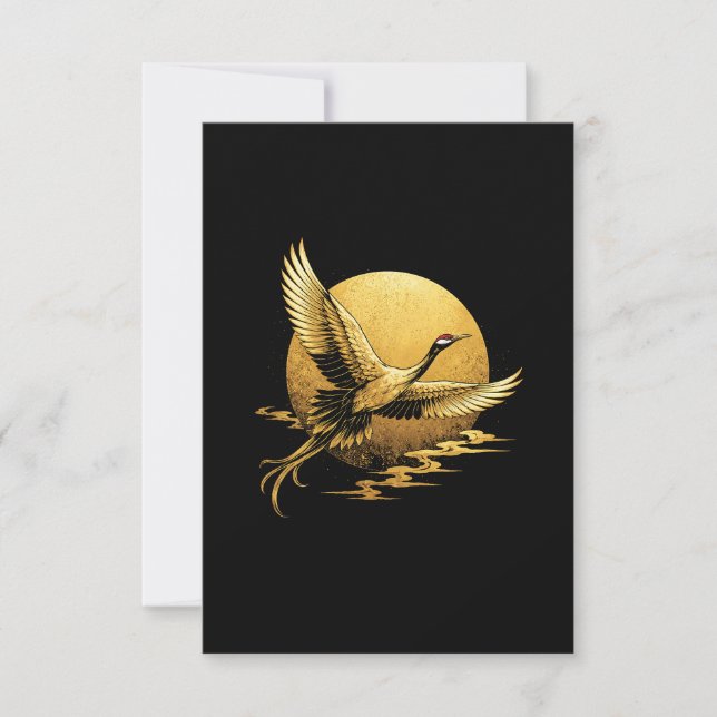 Cartão De Agradecimento Voo Dourado (Frente)