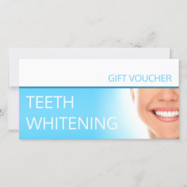 Cartão De Agradecimento Voucher de Branqueamento Dentário Presente de Casa
