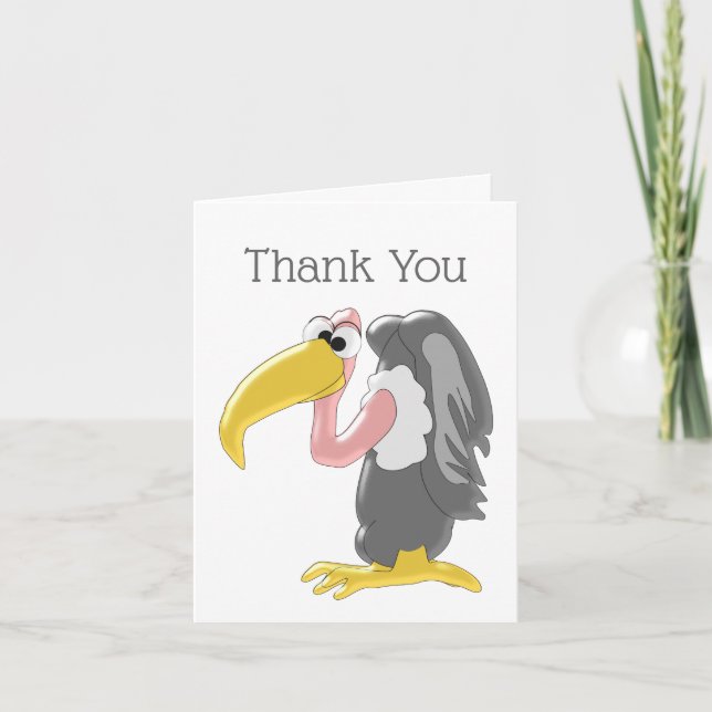Cartão De Agradecimento Vulture Thank You Card (Frente)