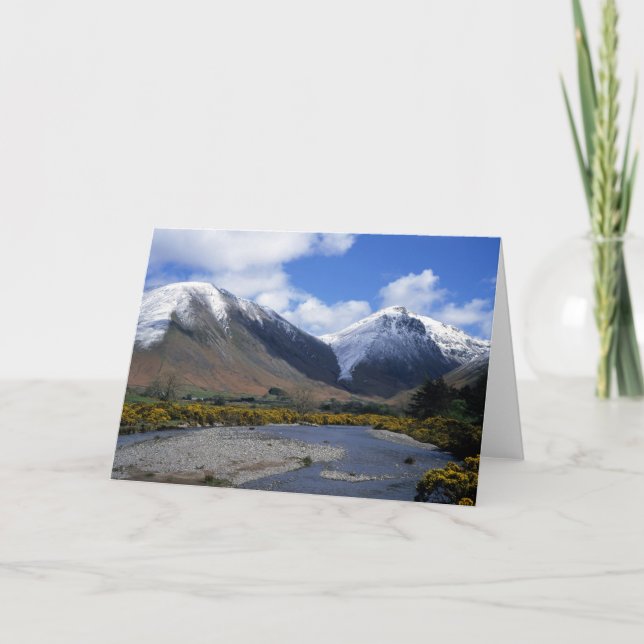 Cartão De Agradecimento Wasdale Head Primavera Cumbria Inglaterra (Frente)