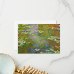 Cartão De Agradecimento Water Lily Pond por Claude Monet