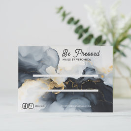 Cartão De Agradecimento Watercolor Chic Press On Nail Display Card (Impres