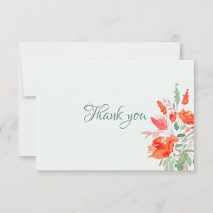 Cartão De Agradecimento Watercolor Fantasy - Carta Personalizada