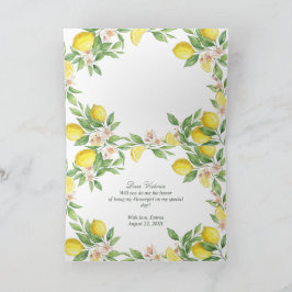 Cartão De Agradecimento Watercolor Mediterrane Will You Be My Flower Girl?