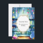 Cartão De Agradecimento Watercolor Science Magic Scientist Aniversário<br><div class="desc">Expresse sua gratidão com nosso Cartões de agradecimentos de Aniversário do Cientista Mágico da Ciência da Água! Apresentando ilustrações encantadoras de aquarela e campos de texto personalizáveis, esta placa permite que seu filho obrigado convidados para sua presença ou presentes pensativos com charme e talento artísticos. Com seu design mágico e...</div>